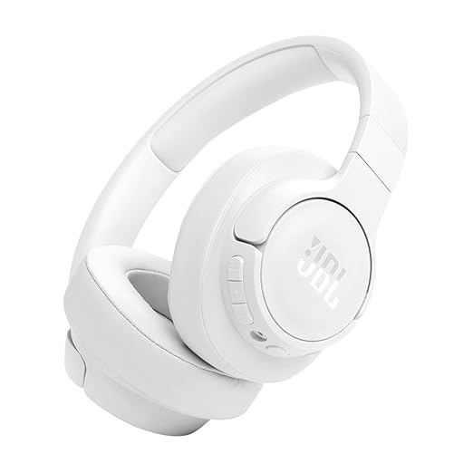 JBL Tune 520BT Wireless On Ear Headphones with Mic, Upto 57H Battery, Speed Charge : 5 Min Charge Gives Up to 3H of Playback, Multipoint Connect, Customizable Bass with Headphones App, BT 5.3